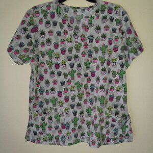 DIVINE STRETCH Medical Scrub Top Women's L